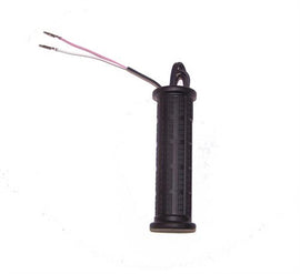 Symtech Push-On Heated Grip 40-4184, black rubber motorcycle handlebar grip with heating elements for added comfort.