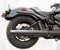 Chrome TAB PERFORMANCE Zombie slip-on muffler exhaust for Harley Softails 2025-2026, with round tip design.