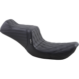 LEPARA TAILWHIP DIAMOND STITCH BLACK SEAT HARLEY DYNA 1996-2003