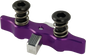 Tamer Double Button X Wing suspension system in purple with dual buttons, designed for secure mounting and stylish support.
