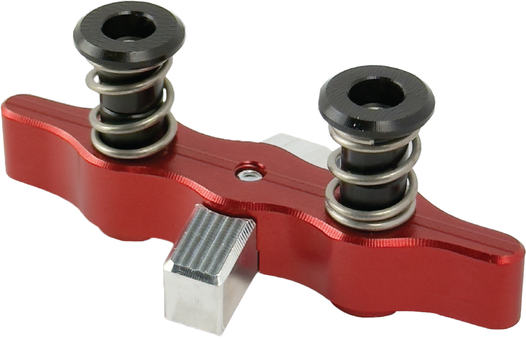 Red Tamer Double Button X Wing suspension with adjustable features and durable design, displayed on a neutral background.