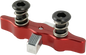 Red Tamer Double Button X Wing suspension with adjustable features and durable design, displayed on a neutral background.