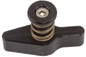 Tamer Single Button Holeshot Device suspension component, black with single button, designed for motorcycle suspension systems.