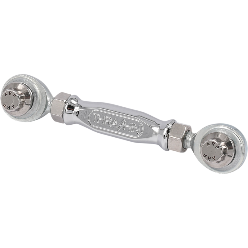 Chrome Thrasin Supply short shift link for Harley Davidson Dyna and FXR models, trans and drive component.