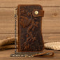 TRUCKER / BIKER LEATHER DRAGON WALLET C/W CHAIN - The Speed Shop Canada