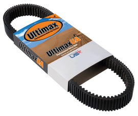 Ultimax UA Drive Belt 21-483, a black rubber belt for industrial equipment, featuring the Ultimax brand name and product number.