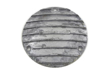 Load image into Gallery viewer, V-Twin 80 Natural Alloy Derby Cover for drive line, showcasing a sleek, durable motorcycle derby cover in natural alloy finish.