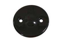 Load image into Gallery viewer, V-Twin black drive line inspection cover for motorcycle, showcasing a sleek black finish and durable metal construction.