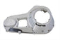 V-Twin chrome outer primary cover for drive line, shiny chrome finish, fits V-Twin motorcycle models.