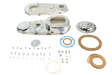 Load image into Gallery viewer, V-TWIN Chrome Primary Cover Kit for drive line, shiny chrome finish, designed for V-TWIN motorcycle models.