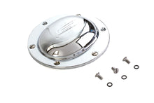 Load image into Gallery viewer, V-Twin Early Bird Style Derby Cover for drive line, durable metal finish, designed for V-Twin motorcycle engines.