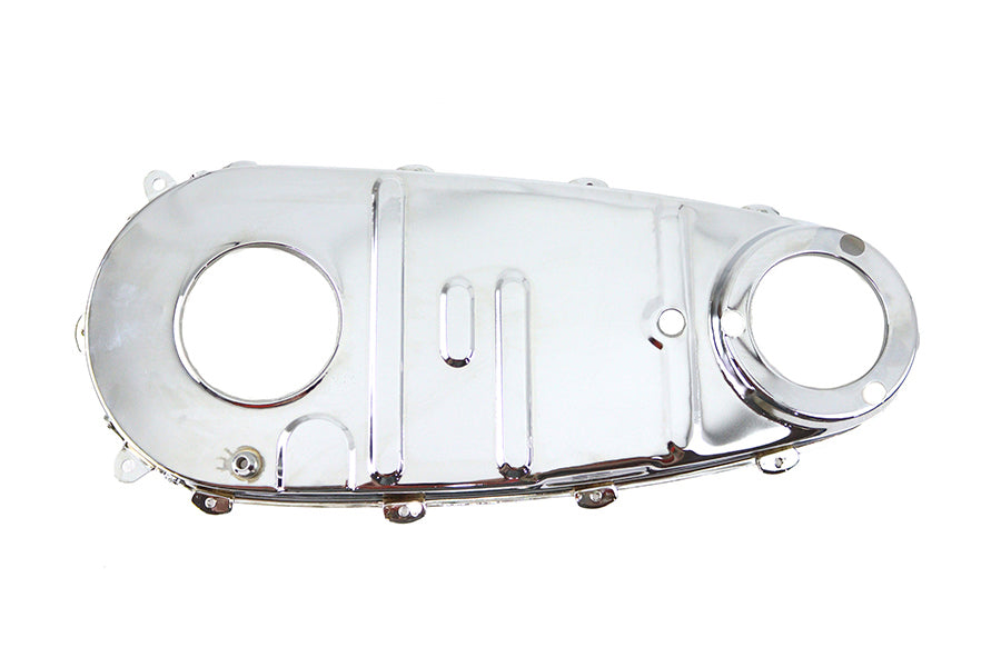 Chrome V-Twin Factory Sample Replica Inner Primary Cover for V-Twin drive line motorcycle.