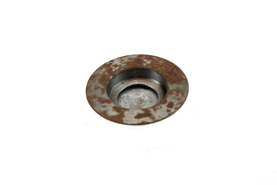 V-TWIN Inner Primary Cap in raw steel for drive line applications, showcasing the durable metal finish and precise fit.