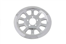 Load image into Gallery viewer, Chrome V-Twin Outer Pulley Cover for drive line with 70 teeth, designed for V-Twin motorcycle drive systems.
