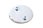 V-Twin XLCH primary inspection cover for drive line, black metal with V-Twin branding on motorcycle engine component