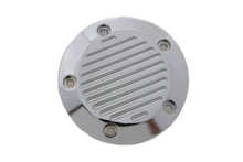 Load image into Gallery viewer, V-Twin All Balls chrome ignition system cover with 5-hole ball milled design, used for motorcycle electrical systems.