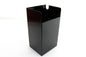 Black V-Twin electrical battery box with secure lid and mounting brackets for motorcycle electrical systems.