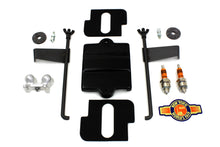 Load image into Gallery viewer, V-TWIN Battery Box Top Kit for electrical motorcycle applications, featuring durable black plastic construction.