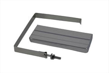 Load image into Gallery viewer, V-Twin Battery Top Cover and Strap Kit for motorcycle electrical systems, includes protective cover and securing strap.