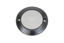 Load image into Gallery viewer, V-TWIN black perforated ignition system cover with 2 holes, designed for motorcycle electrical components.