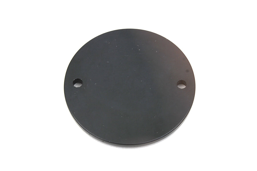 V-TWIN black 2-hole perforated ignition system cover for electrical components, designed for motorcycle ignition systems.