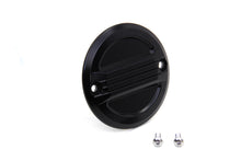 Load image into Gallery viewer, V-Twin black air flow ignition system cover for motorcycle electrical components, featuring a sleek aerodynamic design.