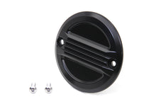 Load image into Gallery viewer, V-Twin black air flow ignition system cover for motorcycle electrical components, featuring a sleek, durable design.