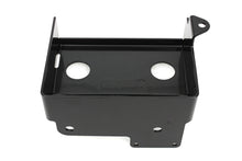 Load image into Gallery viewer, V-TWIN Black Battery Carrier for electrical systems, designed for secure battery mounting on motorcycles or vehicles.