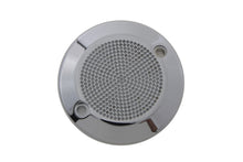 Load image into Gallery viewer, V-Twin chrome 2-hole perforated ignition system cover for electrical components on motorcycle engine.
