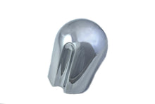Load image into Gallery viewer, V-TWIN chrome horn cover for motorcycle electrical system, shiny metal finish with the V-TWIN logo visible.