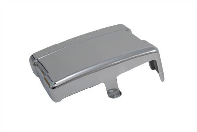 V-Twin FXD battery side cover for motorcycle electrical system, black plastic with V-Twin branding visible.
