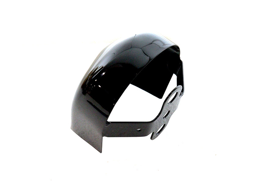 Black V-Twin horn cover for motorcycle, electrical component with V-Twin branding, designed for easy installation.