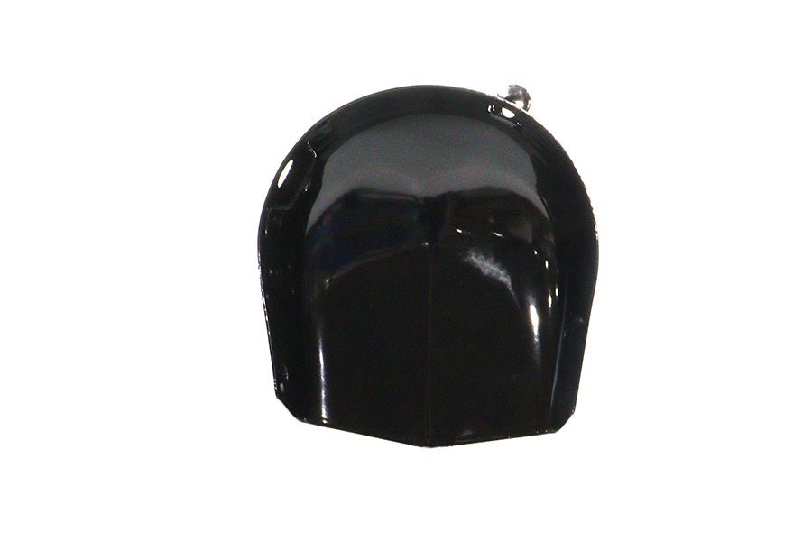 V-Twin low note horn cover in black for motorcycle electrical system, designed to protect and enhance horn appearance.