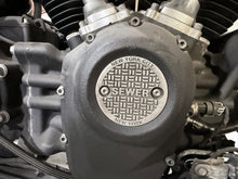 Load image into Gallery viewer, V-Twin M8 NYC electrical ignition cover with two holes, designed for motorcycle ignition system protection.
