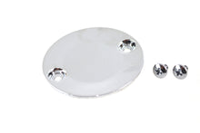 Load image into Gallery viewer, Chrome V-Twin M8 Timer Cover for electrical components, featuring a sleek, reflective finish and precise fit for V-Twin motorcycle models.