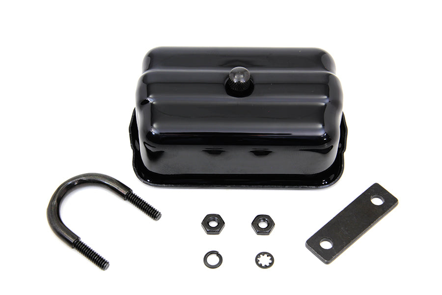V-Twin black universal spark plug holder with clamps, designed for electrical applications and motorcycle maintenance.