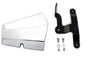 Chrome V-TWIN Air Scoop for motorcycle engine, featuring sleek, aerodynamic design and polished chrome finish.