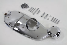 Load image into Gallery viewer, V-Twin chrome engine cam and sprocket cover kit, shiny metal finish, designed for V-Twin motorcycle engines.