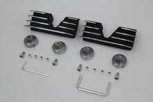 Load image into Gallery viewer, V-Twin engine head bolt and spark plug cover kit in black, designed for motorcycle engine enhancement.