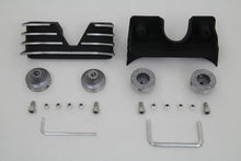 Load image into Gallery viewer, V-Twin engine head bolt and spark plug cover kit in black, designed for motorcycle engine customization.