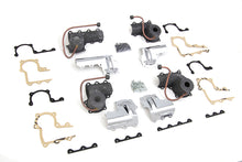 Load image into Gallery viewer, V-Twin lower valve spring cup set for engine, Parkerized finish, includes multiple spring cups for valve assembly.