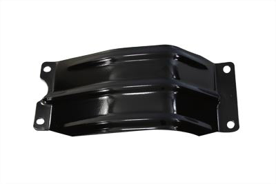 V-TWIN replica engine skid plate protecting motorcycle engine, made of durable material, with a black finish for added protection.