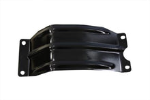 Load image into Gallery viewer, V-Twin replica engine skid plate mounted on motorcycle engine for protection and style, showcasing durable metal construction.