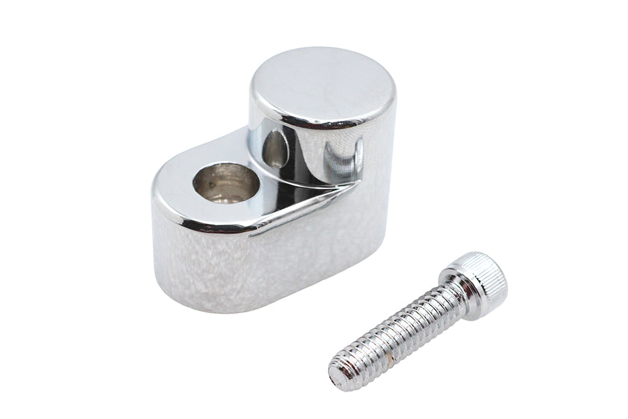 Chrome V-Twin Flywheel Sensor Cover for fuel and air system, designed for V-Twin motorcycle models.