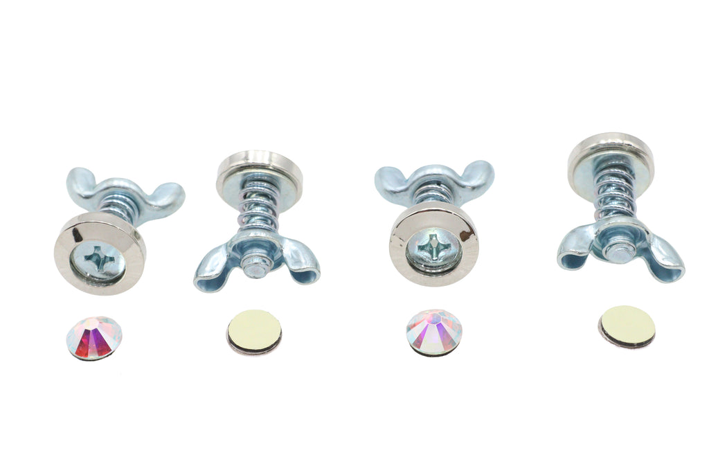License Plate Bolt Set Pearl Style