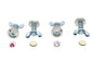 License Plate Bolt Set Pearl Style