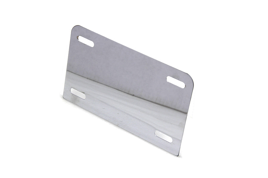 Chrome V-Twin license plate frame backing plate, used as a lighting accessory for motorcycle customization.