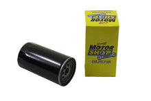 Load image into Gallery viewer, V-Twin Hex Spin On Oil Filter attached to motorcycle oil tank, showing the durable V-Twin brand oil filter for efficient engine oil filtering.