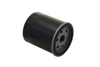 V-TWIN Hex Spin-On Oil Filter attached to an oil tank, designed for easy installation and efficient oil filtration.