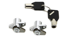 Load image into Gallery viewer, Chrome Saddlebag Lock and Key Kit